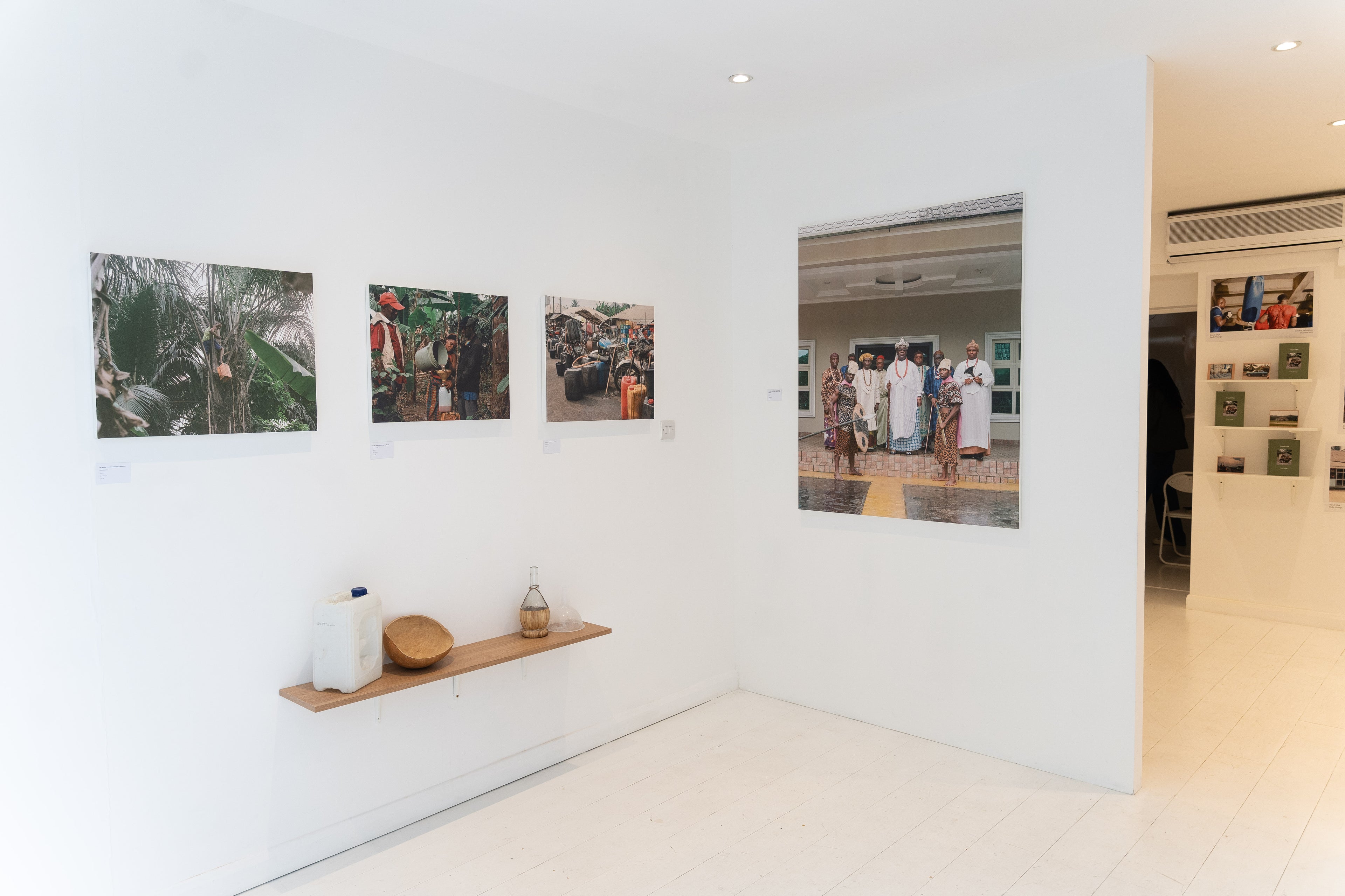 Mr Monday Peter Umoh tapping a palm tree