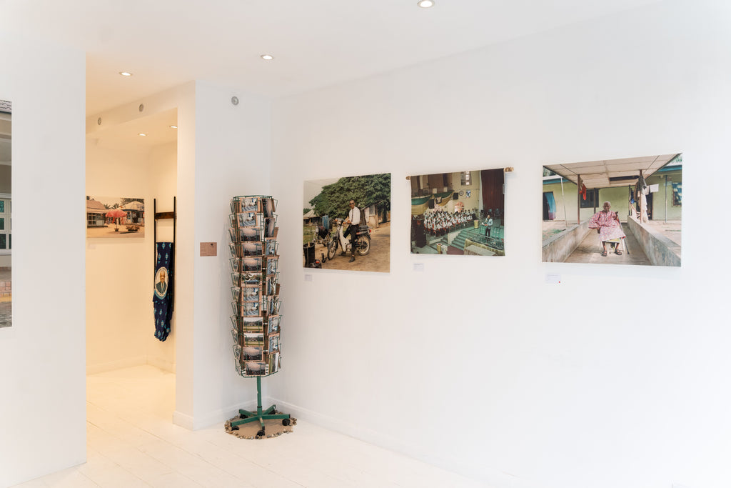 Reverend O.T. Benson and the mass choir at Qua Iboe Church, Ewet Offot