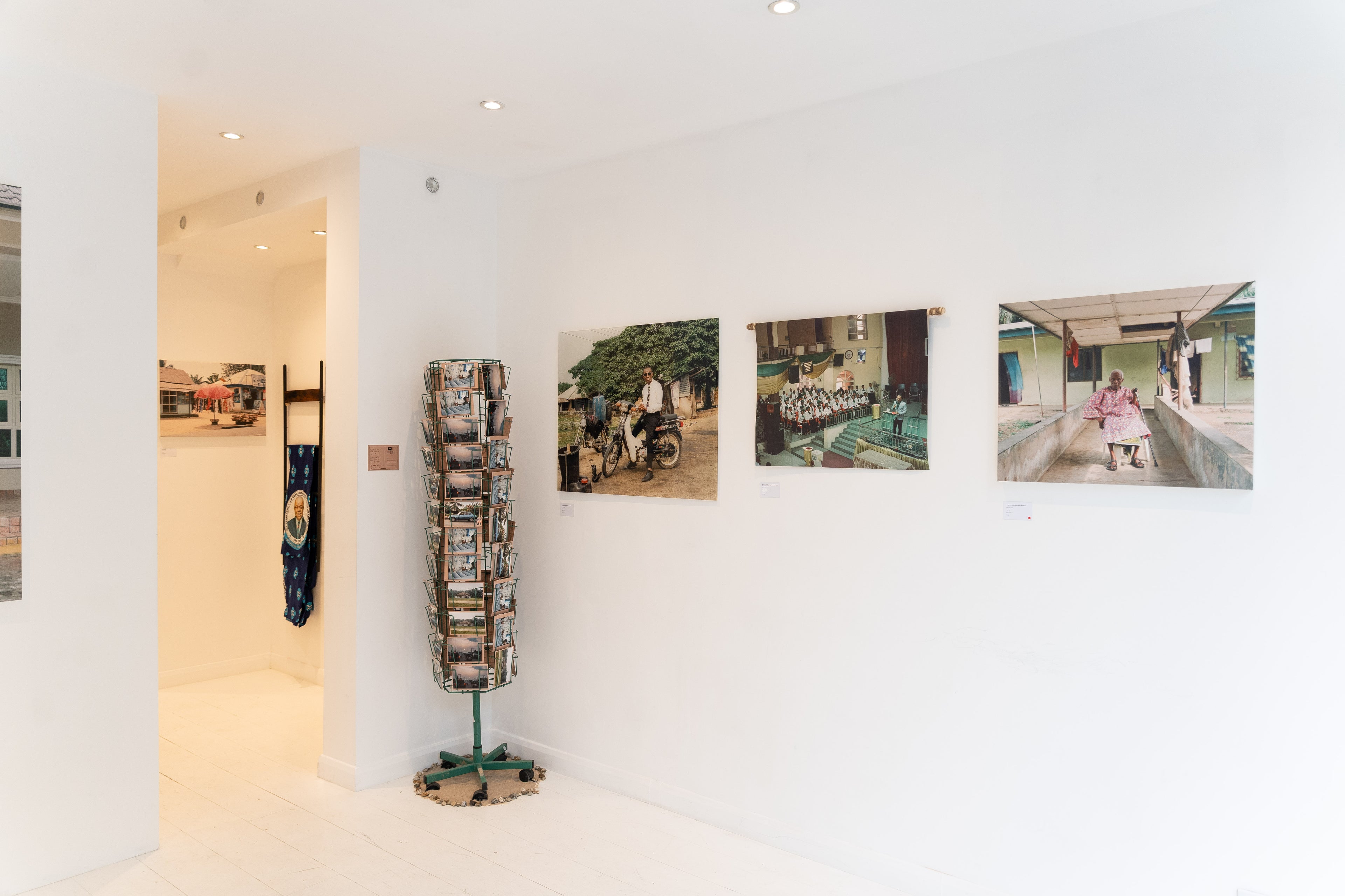 Reverend O.T. Benson and the mass choir at Qua Iboe Church, Ewet Offot