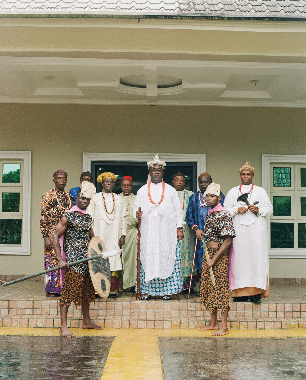The Oku Ibom Ibibio, His Eminence Ntenyin (Dr) Solomon Daniel Etuk at the Ikot Ukobo palace (II)
